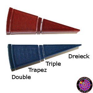 Dartsegment innen f�r Merkur E-Dart - blau